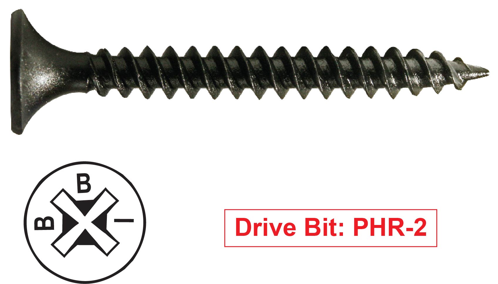 An image of the fine drywall screw