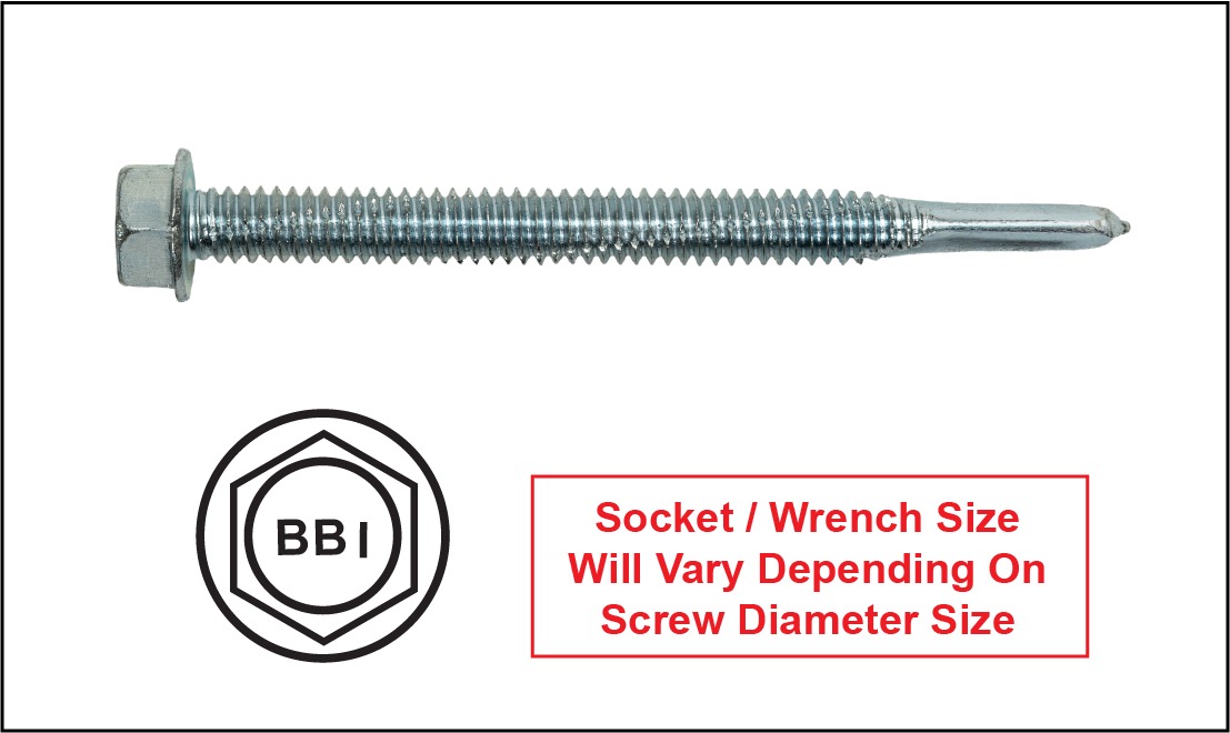 An image of the self drill hwh non slotted washer screw