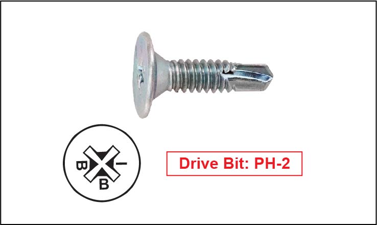 An image of the self drilling wafer wings screw